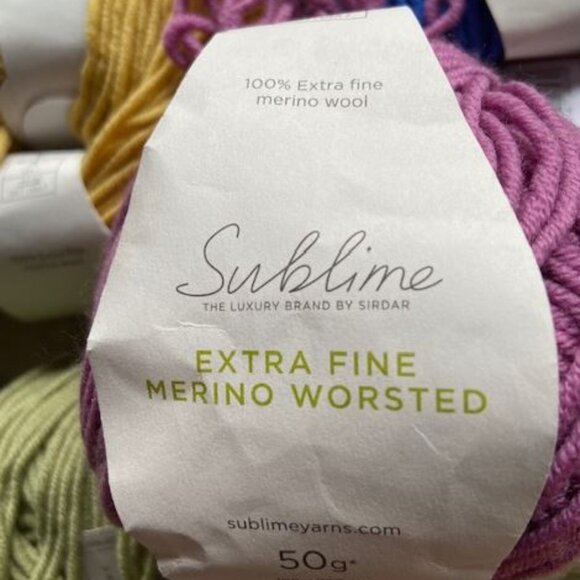 SUBLIME BY SIDAR - 24 ASSORTED SKEINS -  BEAUTIFUL COLORS - Picture 2 of 7